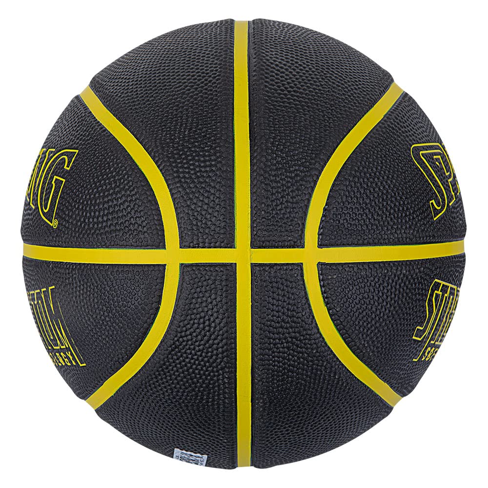 Spalding Street Phantom Basketball Outdoor Black/Gold Official Size 29.5" - MCI SPORTS