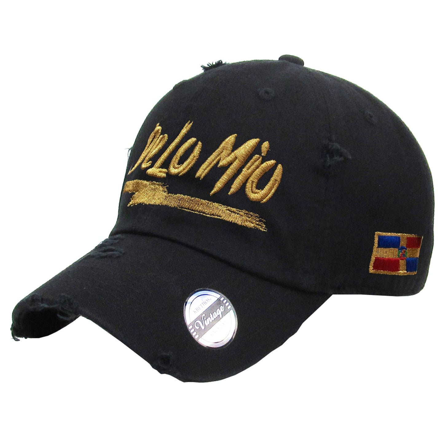 "De lo mio" embroidered logo Dominican Vintage Hat Peligro Sports
