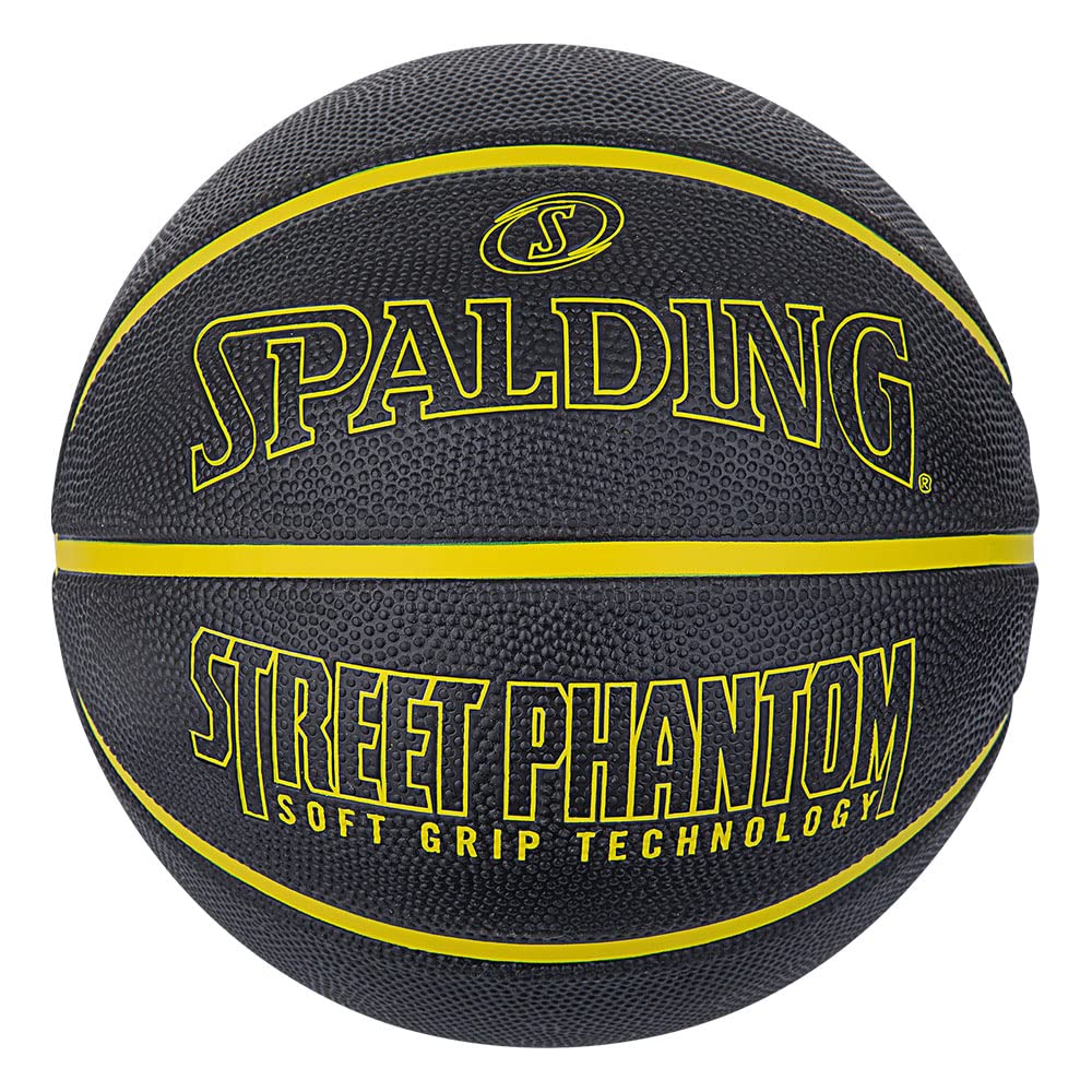 Spalding Street Phantom Basketball Outdoor Black/Gold Official Size 29.5" - MCI SPORTS