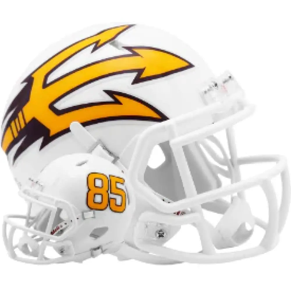 Arizona State Sun Devils NCAA Mini Speed Football Helmet White Metallic - NCAA Break4Sports & Collectibles, LLC