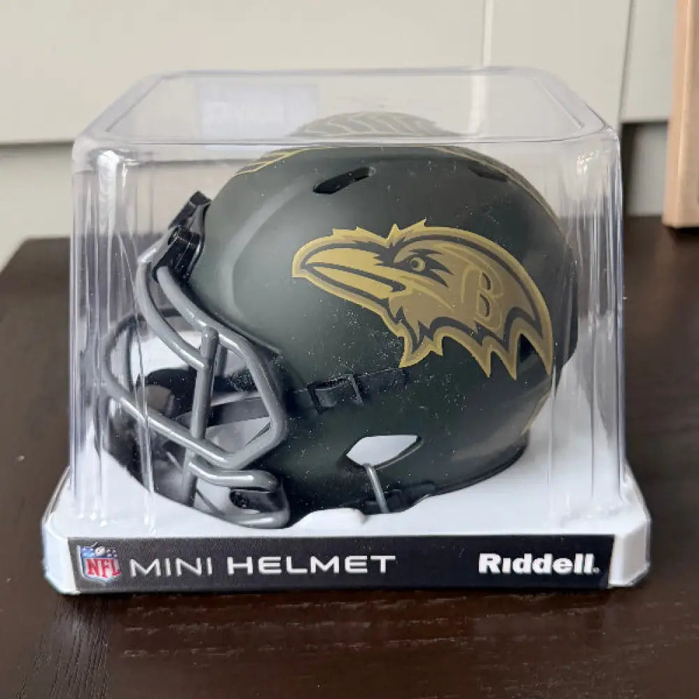 Baltimore Ravens SALUTE TO SERVICE 4 Mini Speed Football Helmet NFL Break4Sports & Collectibles, LLC