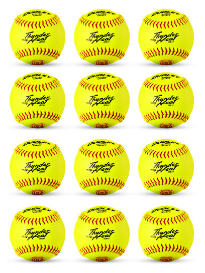 DUDLEY Fastpitch Softballs 12" Leather USA Softball Stamp- 1 Dozen - MCI SPORTS