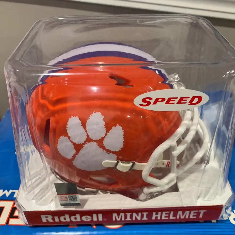 Clemson Tigers Mini Speed Football Helmet - NCAA Break4Sports & Collectibles, LLC