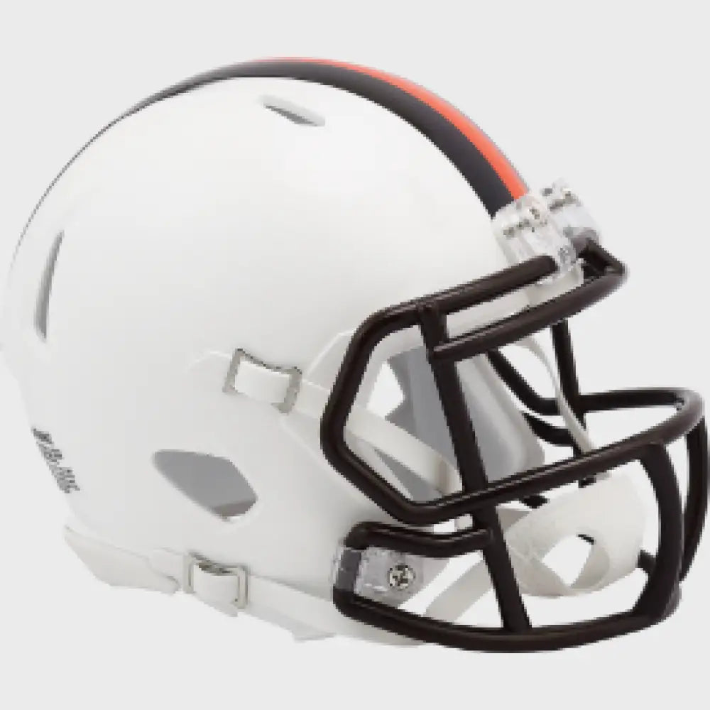 Cleveland Browns NFL Mini Speed Football Helmet 2023 White Out Break4Sports & Collectibles, LLC