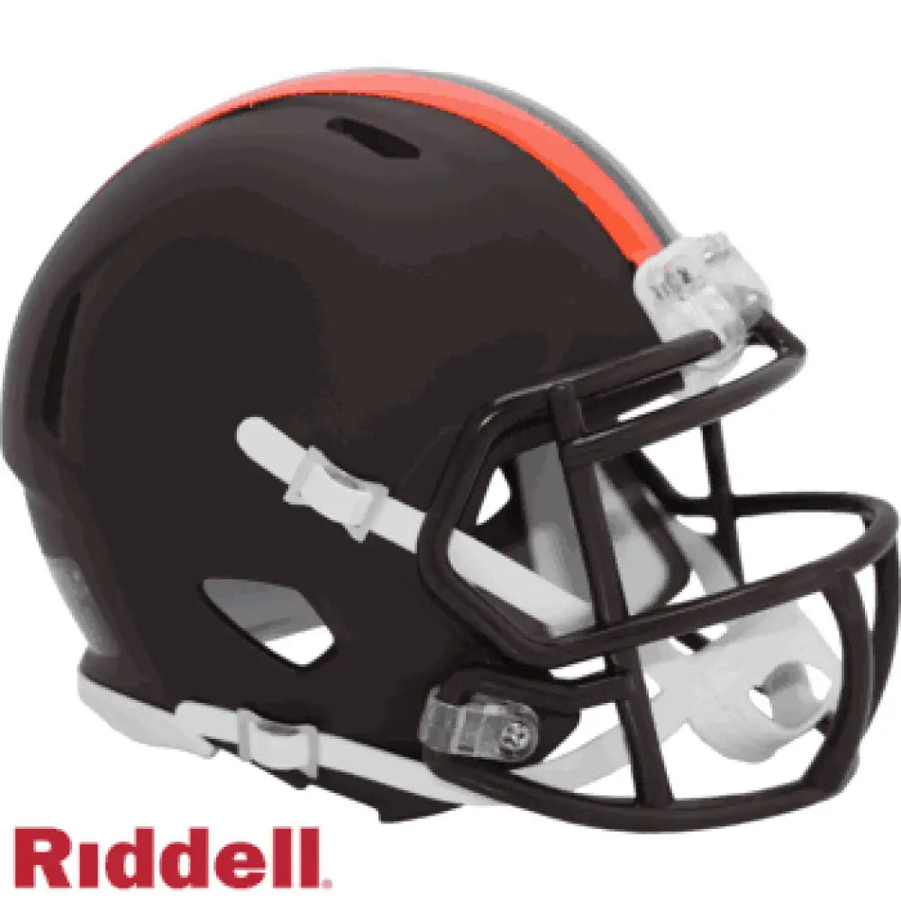Cleveland Browns NFL Mini Speed Football Helmet 2025 Alternate On-Field Break4Sports & Collectibles, LLC