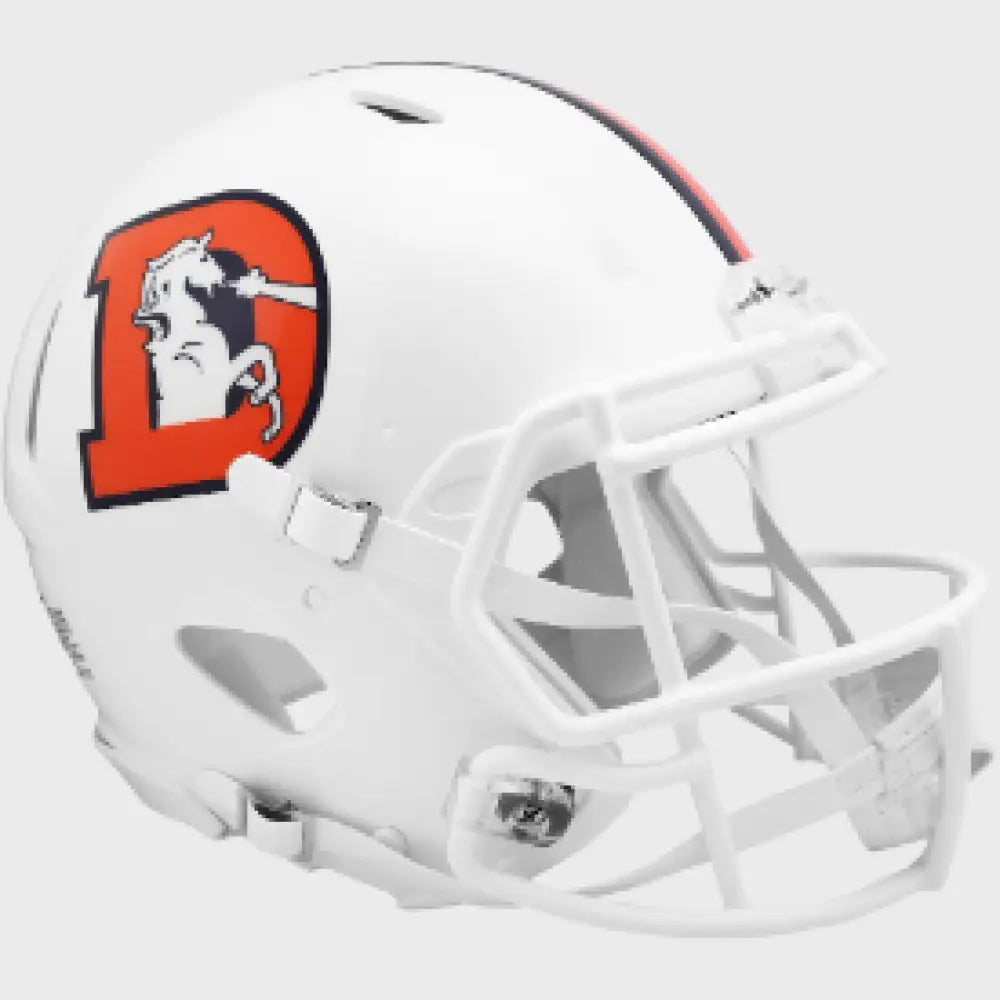 Denver Broncos Full Size Authentic Speed Football Helmet 2023 Snowcapped - NFL Break4Sports & Collectibles, LLC