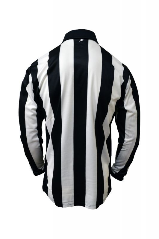Honig's 2.25" Ultra Tech Striped Long Sleeve Football/Lacrosse Jersey With Sublimated American Flag On Left Chest Honig's
