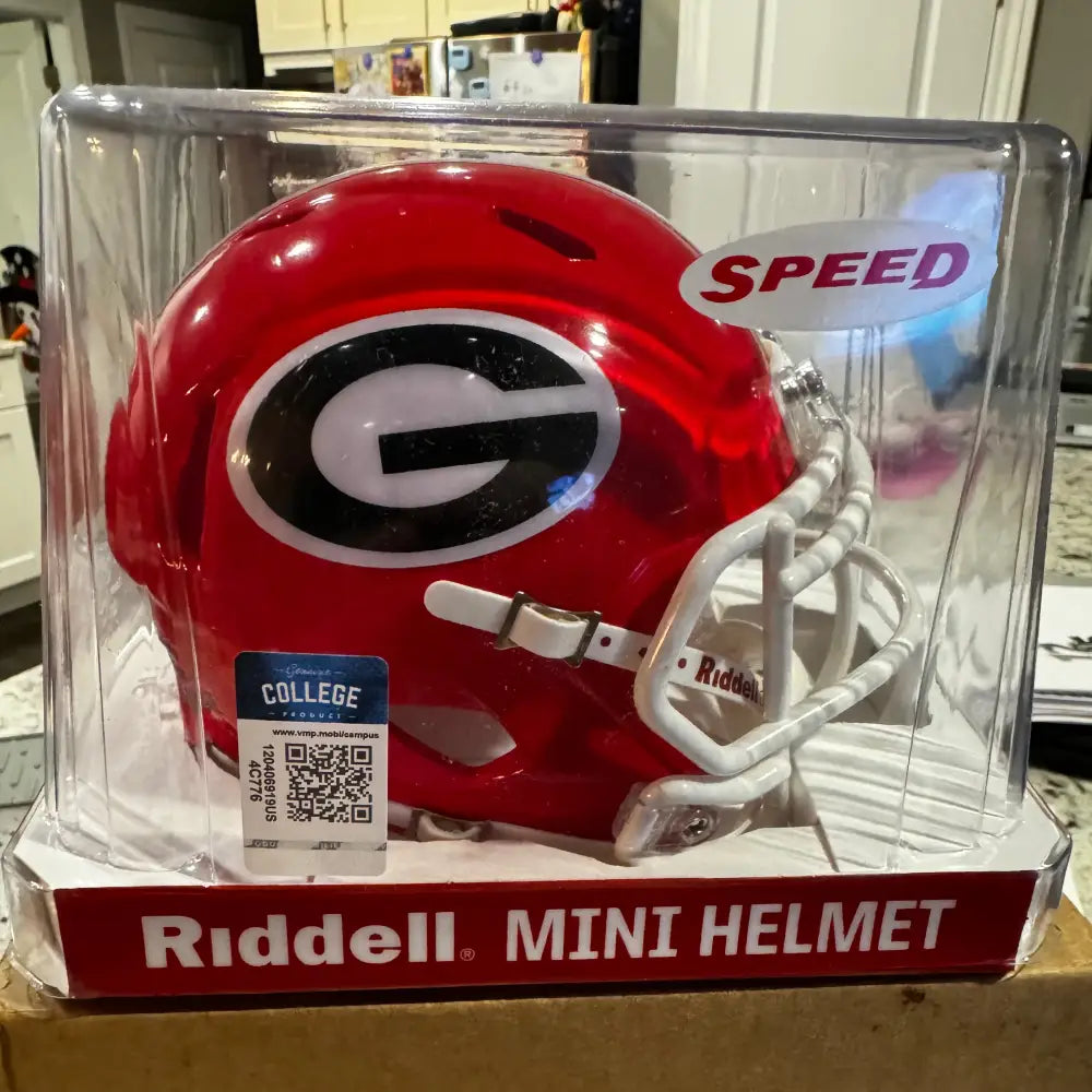 Georgia Bulldogs NCAA Mini Speed Football Helmet - NCAA Break4Sports & Collectibles, LLC