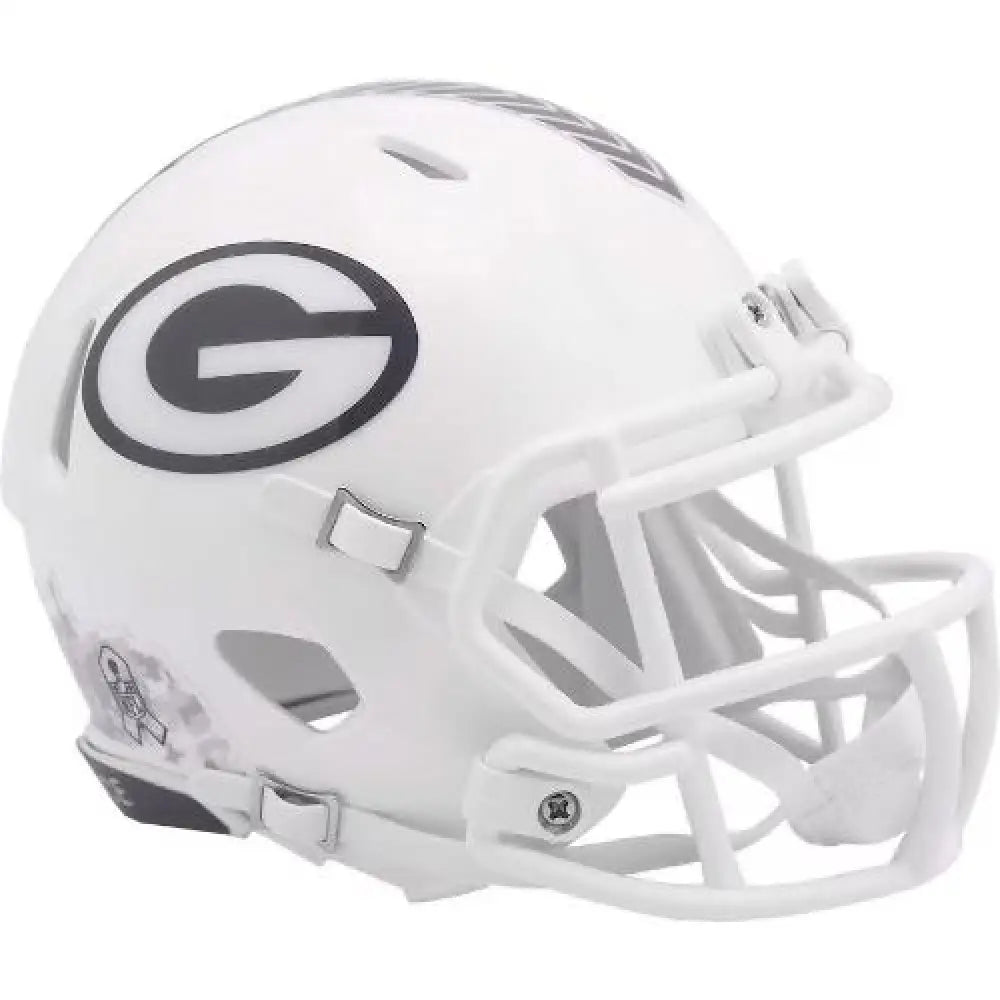 Green Bay Packers NFL Mini Speed Football Helmet SALUTE TO SERVICE 3 Break4Sports & Collectibles, LLC