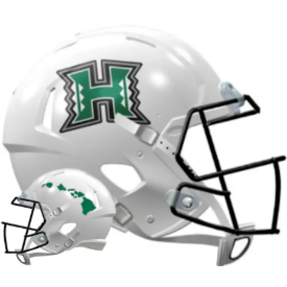 Hawaii Warriors NCAA Mini Speed Football Helmet White - NCAA. Break4Sports & Collectibles, LLC