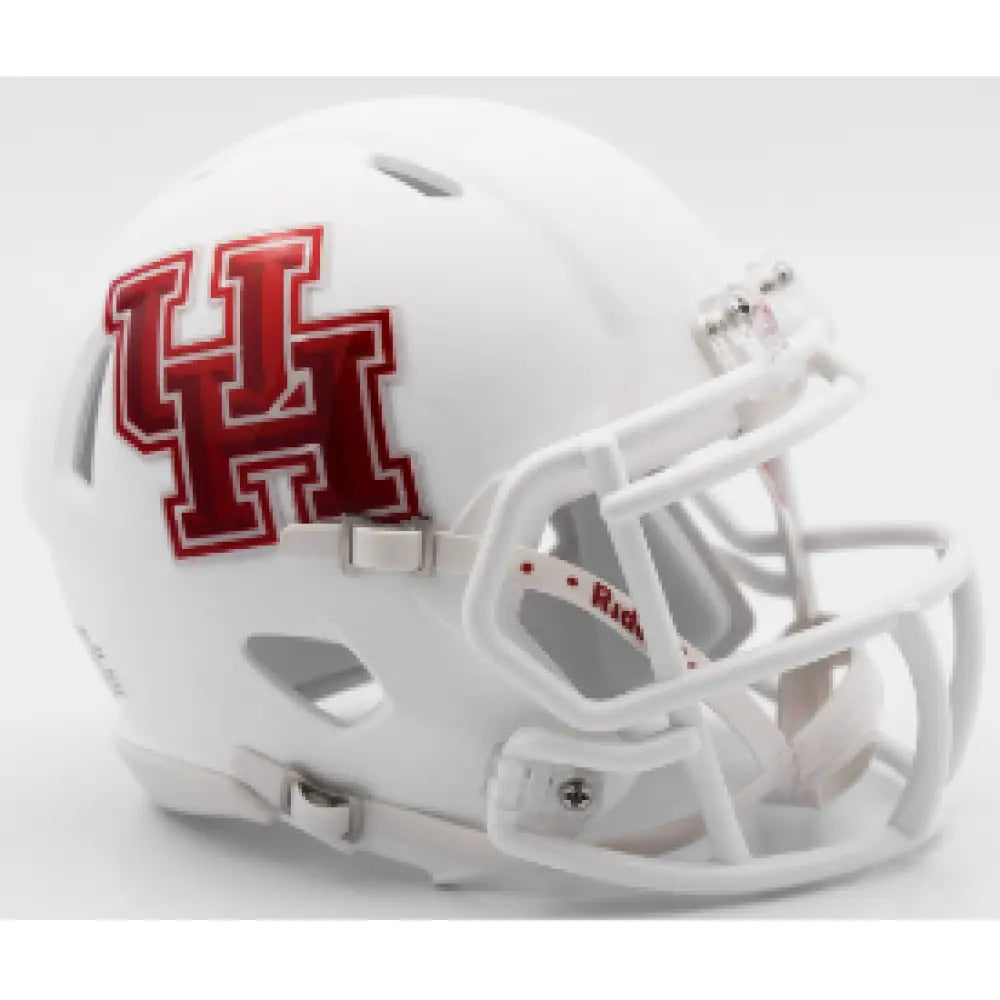 Houston Cougars NCAA Mini Speed Football Helmet Matte White - NCAA Break4Sports & Collectibles, LLC