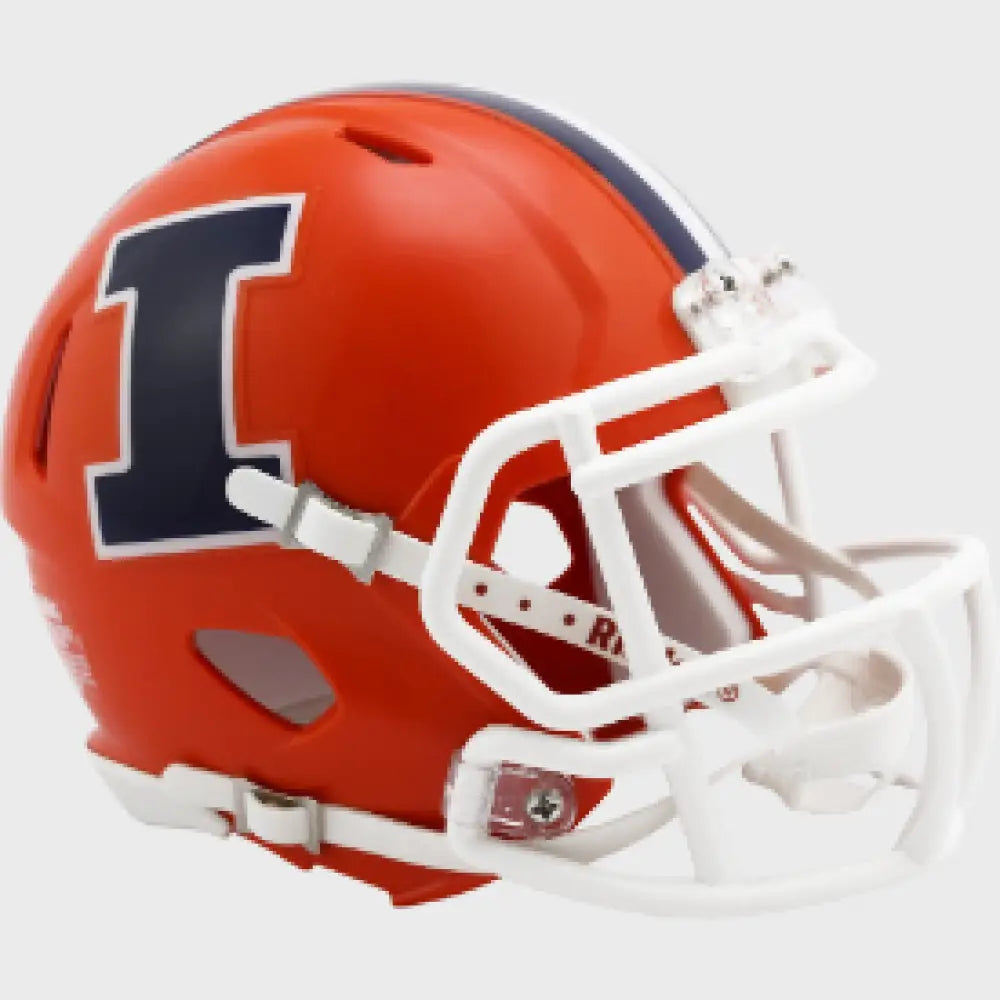 Illinois Fighting Illini NCAA Mini Speed Football Helmet Orange - NCAA Break4Sports & Collectibles, LLC