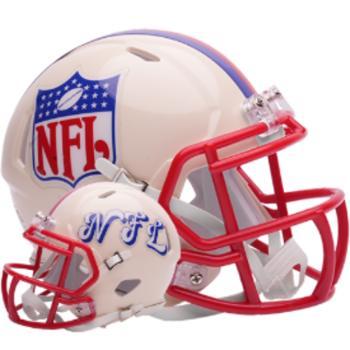 NFL Shield Speed Mini Football Helmet RETRO Break4Sports & Collectibles, LLC