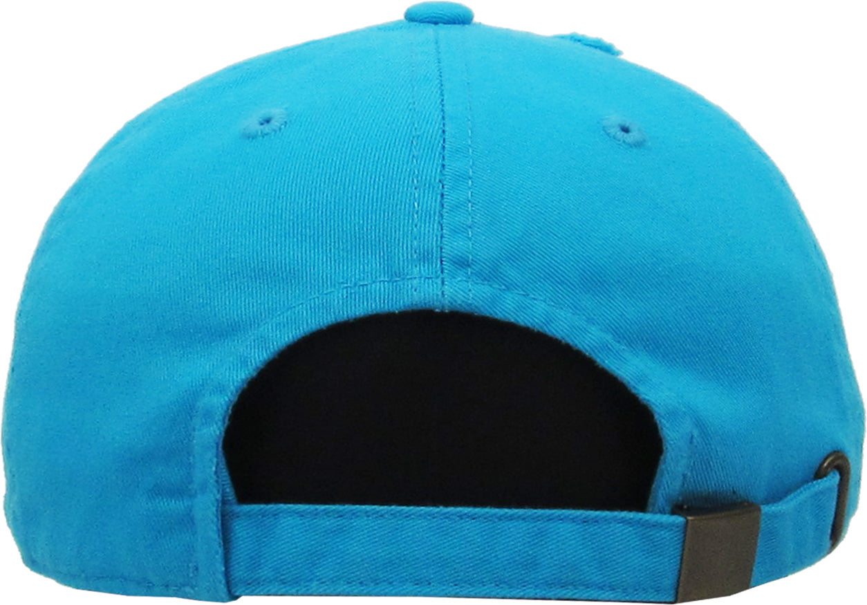 Vintage Adjustable Dominican Shield Neon Blue Hats Peligro Sports