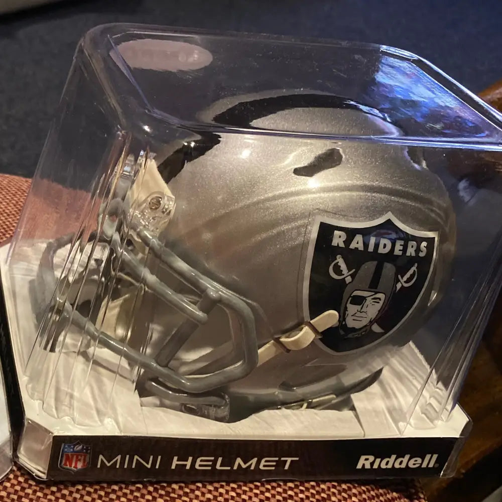 Las Vegas Raiders NFL Mini Speed Football Helmet Break4Sports & Collectibles, LLC