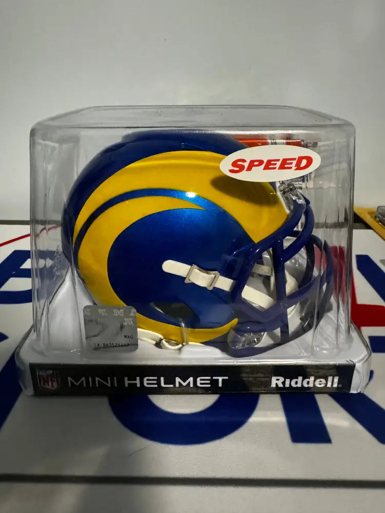 Los Angeles Rams NFL Mini Speed Football Helmet Break4Sports & Collectibles, LLC