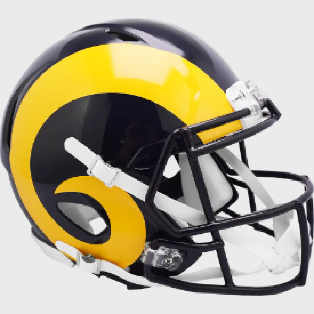 Los Angeles (St. Louis) Rams Full Size Authentic 1981 to 1999 Speed Throwback Football Helmet - NFL Break4Sports & Collectibles, LLC