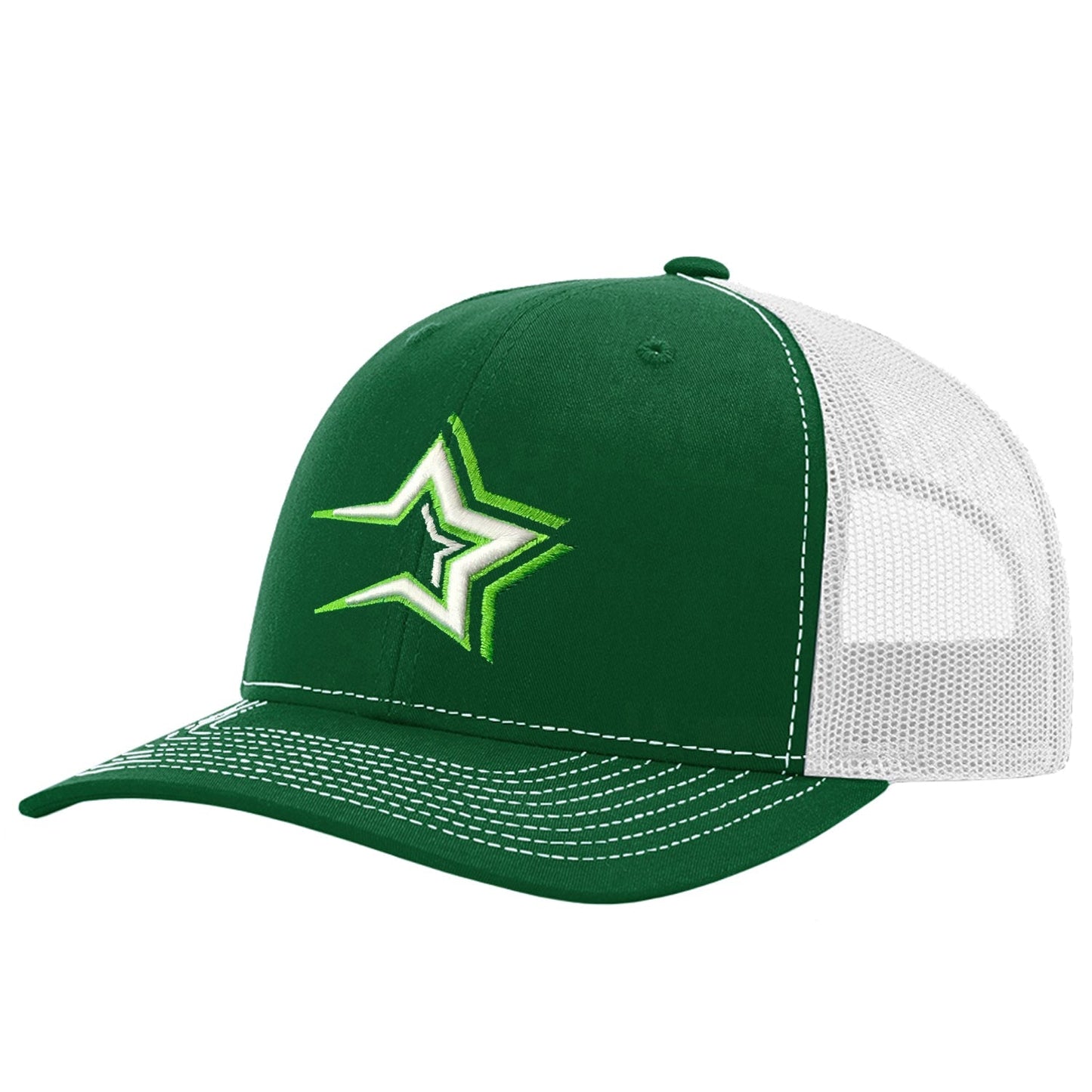 Dominican Baseball Team Caps – Estrellas Orientales – Green / White Hat Embroidered Logo Peligro Sports