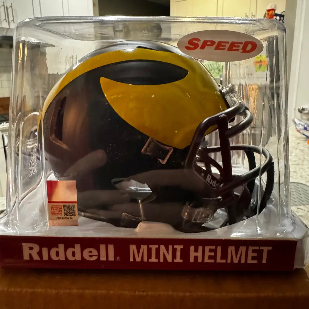 Michigan Wolverines Mini Speed Football Helmet - NCAA Break4Sports & Collectibles, LLC