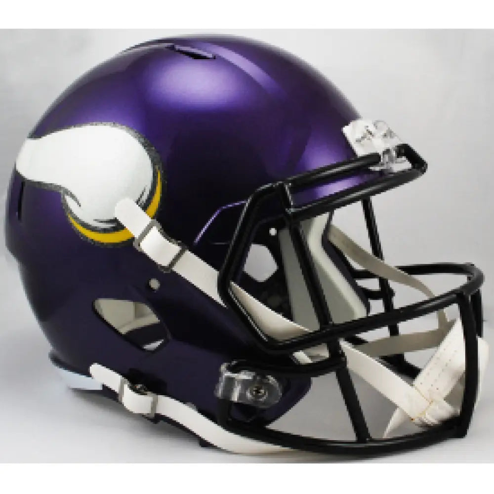 Minnesota Vikings Full Size Speed Replica Football Helmet Satin Purple - NFL Break4Sports & Collectibles, LLC