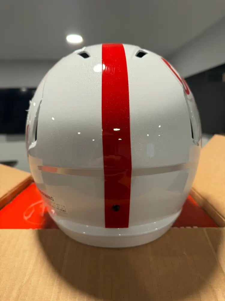 Mississippi (Ole Miss) Rebels Full Size Speed Replica Football Helmet Gloss White - NCAA Break4Sports & Collectibles, LLC