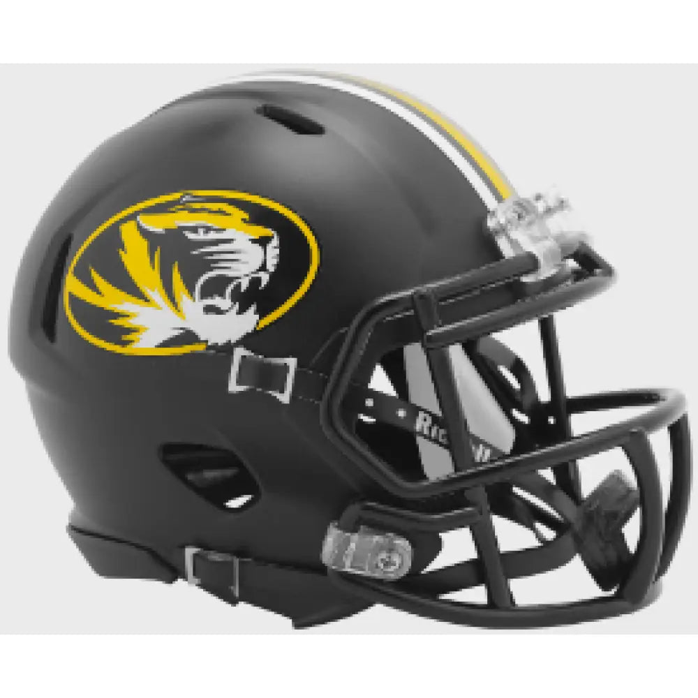 Missouri Tigers NCAA Mini Speed Football Helmet Anodized Black - NCAA Break4Sports & Collectibles, LLC