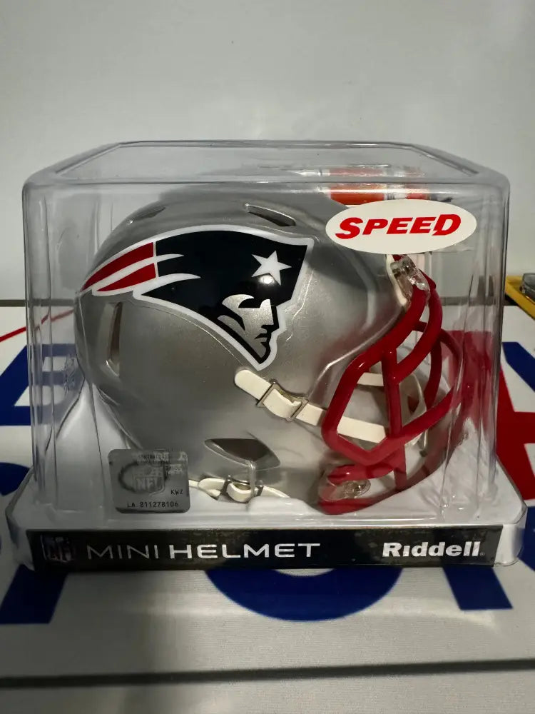 New England Patriots NFL Mini Speed Football Helmet Break4Sports & Collectibles, LLC