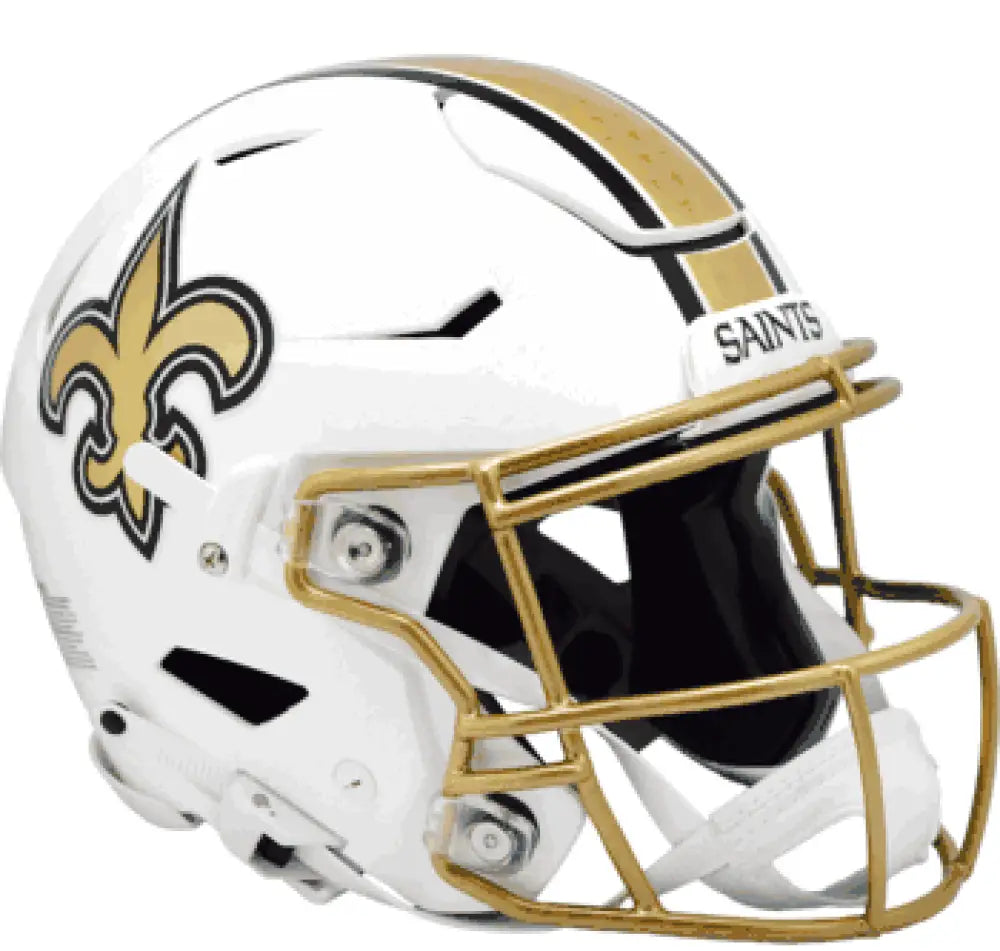 New Orleans Saints Full Size Authentic SpeedFlex Football Helmet 2025 Alternate On-Field - NFL Break4Sports & Collectibles, LLC