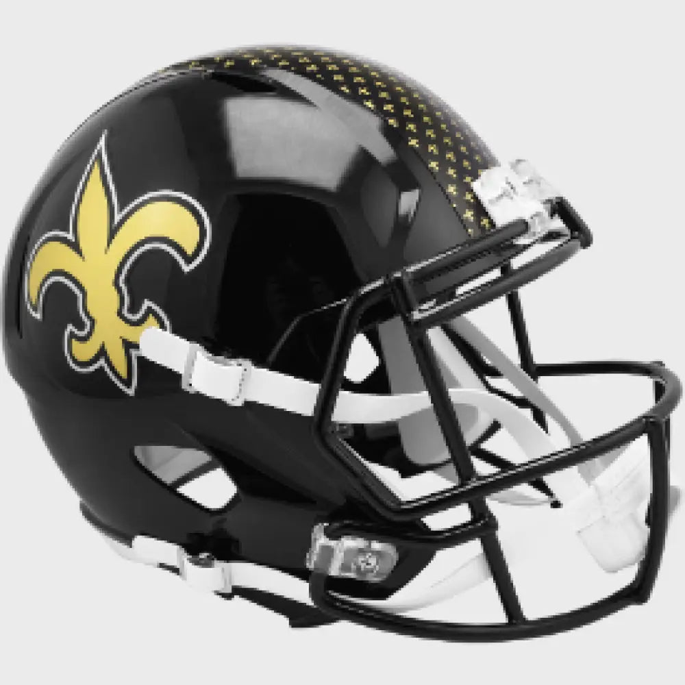 New Orleans Saints Full Size Speed Replica Football Helmet 2022 Alternate - NFL Break4Sports & Collectibles, LLC