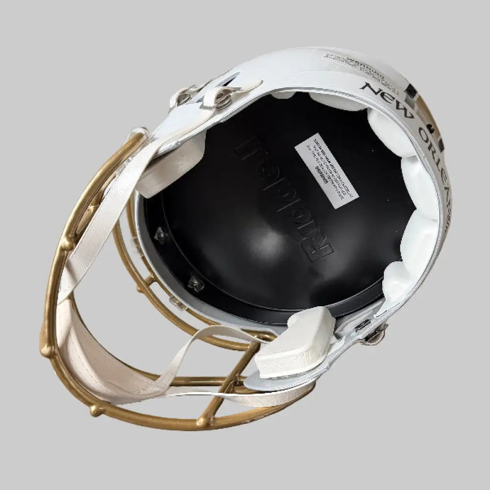 New Orleans Saints Full Size Speed Replica Football Helmet 2025 Alternate On-Field - NFL Break4Sports & Collectibles, LLC