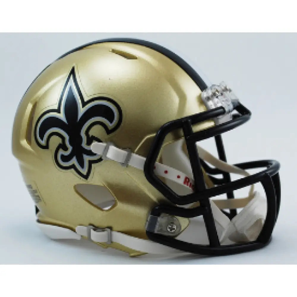New Orleans Saints NFL Mini Speed Football Helmet Break4Sports & Collectibles, LLC
