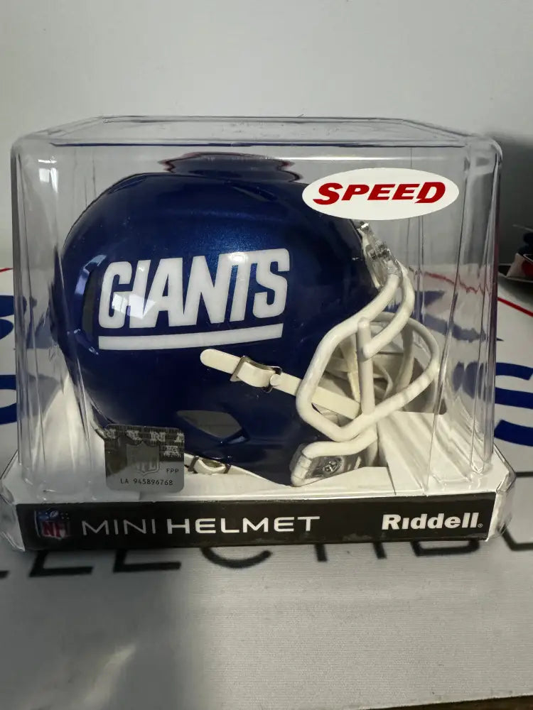 New York Giants NFL Mini Speed Football Helmet Color Rush Break4Sports & Collectibles, LLC