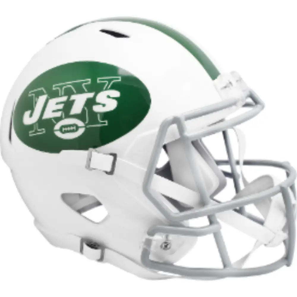 New York Jets Full Size Speed Replica Football Helmet 2024 On-Field Alternate - NFL Break4Sports & Collectibles, LLC