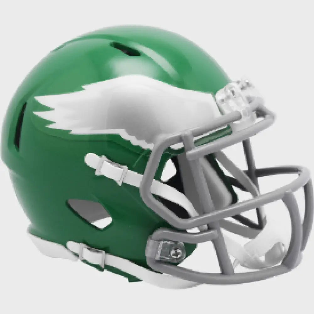 Philadelphia Eagles Mini Speed Football Helmet 2023 Kelly Green- NFL Break4Sports & Collectibles, LLC