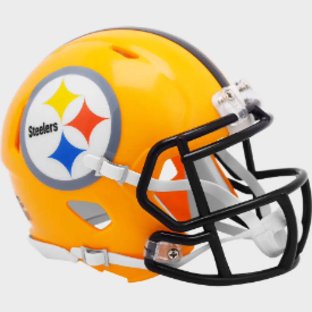 Pittsburgh Steelers 1962 Riddell Mini Speed Throwback Helmet 75th Anniversary - NFL Break4Sports & Collectibles, LLC