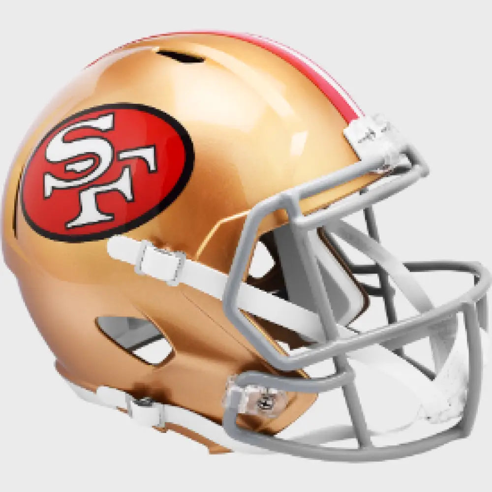 San Francisco 49ers Full Size 1964 to 1995 Speed Replica Throwback Football Helmet- NFL Break4Sports & Collectibles, LLC