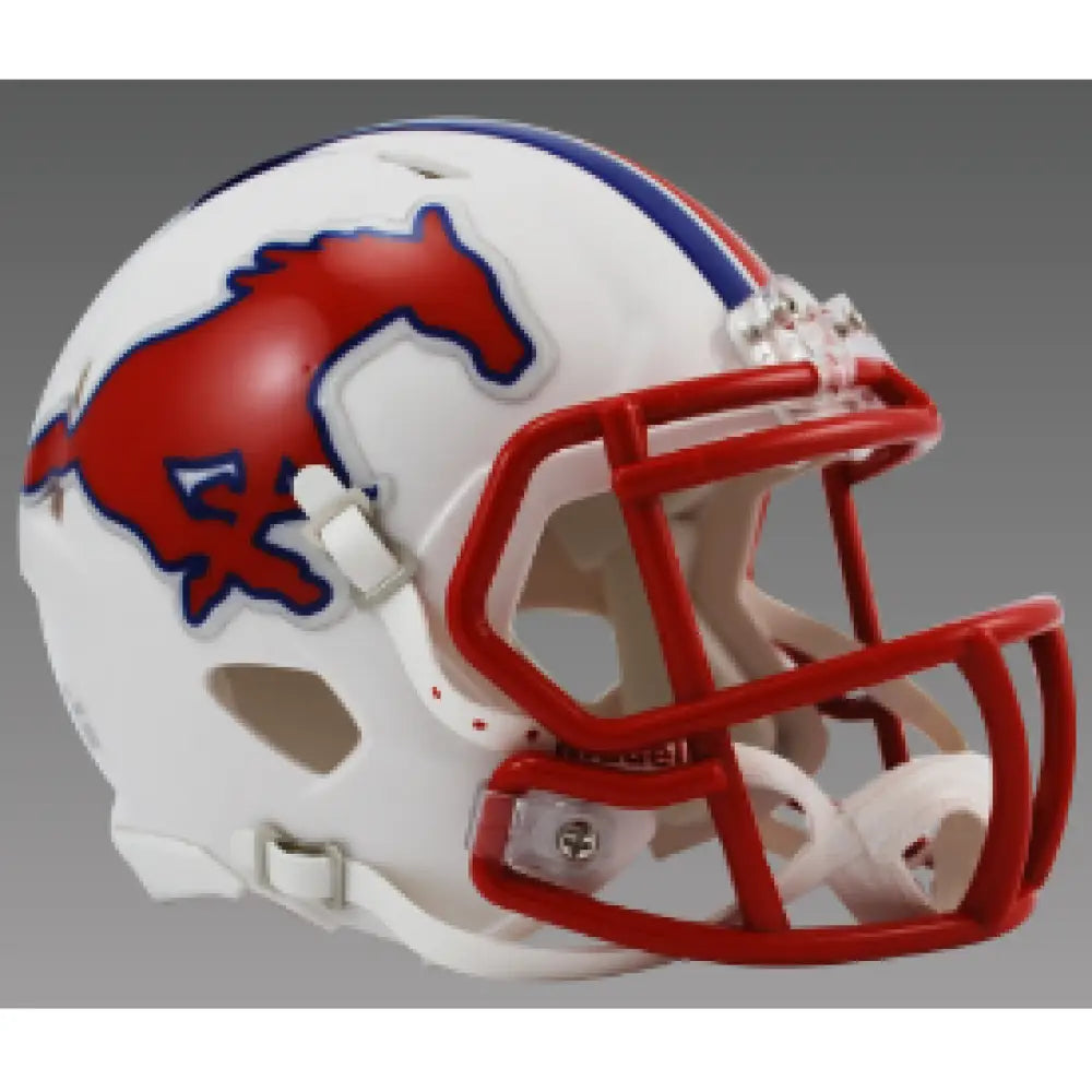 Southern Methodist (SMU) Mustangs NCAA Mini Speed Football Helmet - NCAA Break4Sports & Collectibles, LLC