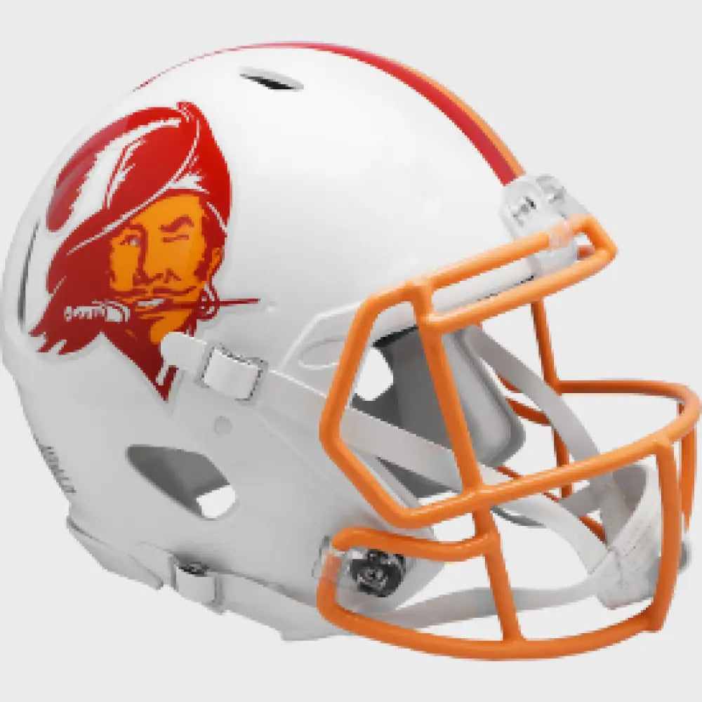 Tampa Bay Buccaneers Full Size Authentic 1976 to 1996 Speed Throwback Football Helmet - NFL Break4Sports & Collectibles, LLC