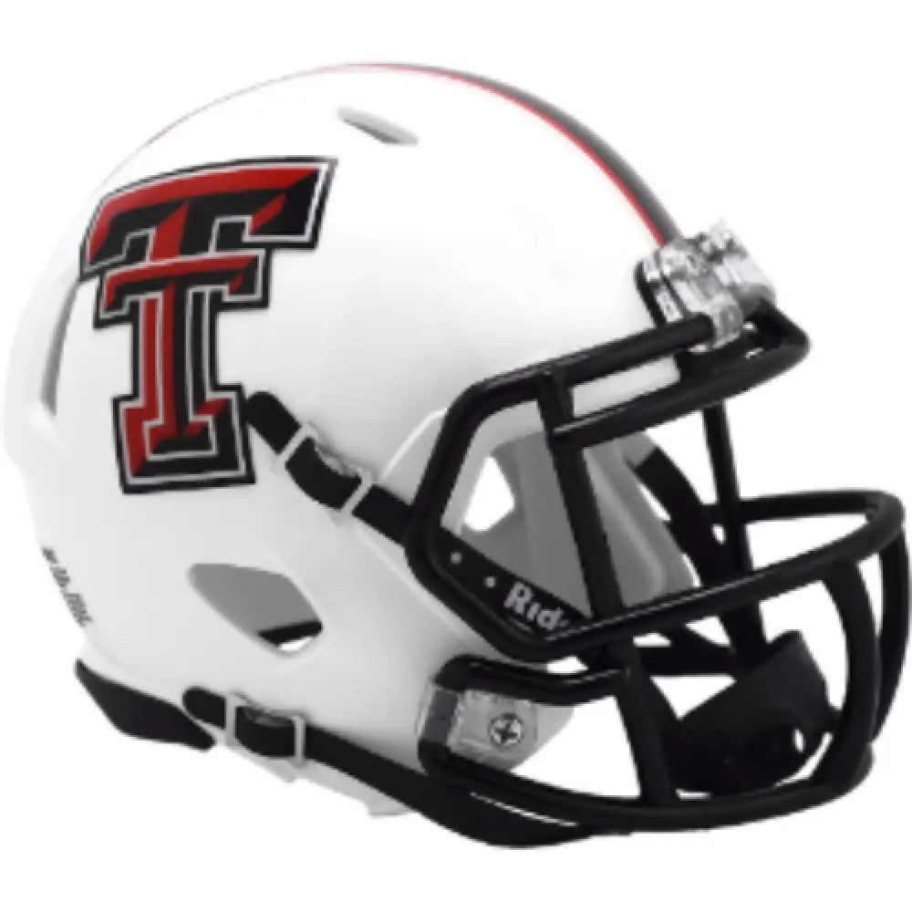 Texas Tech Red Raiders NCAA Mini Speed Football Helmet 2024 White- NCAA Break4Sports & Collectibles, LLC