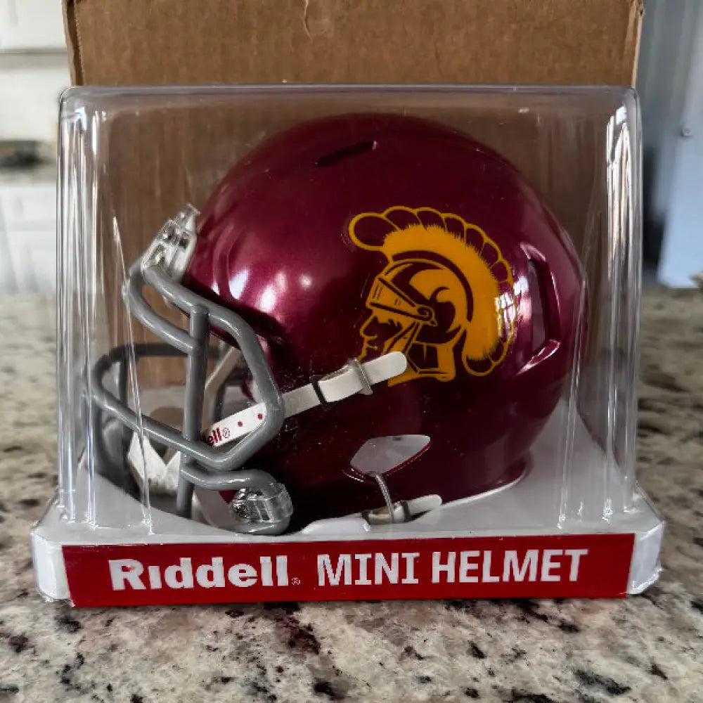 USC Trojans NCAA Mini Speed Football Helmet - NCAA Break4Sports & Collectibles, LLC