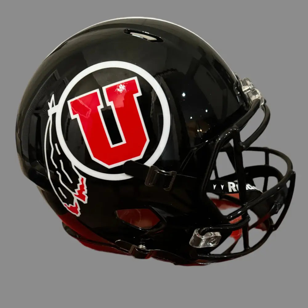 Utah Utes Full Size Speed Replica Football Helmet Black- NCAA Break4Sports & Collectibles, LLC