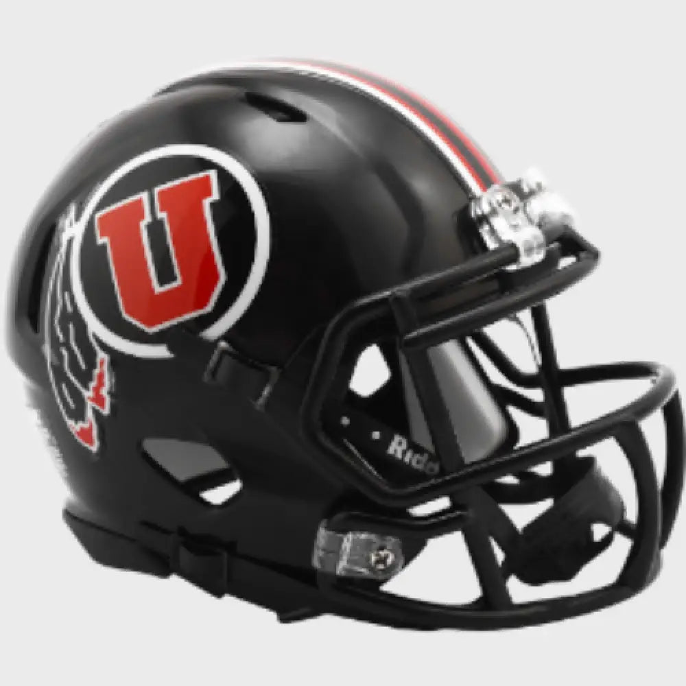 Utah Utes NCAA Mini Speed Football Helmet Black- NCAA Break4Sports & Collectibles, LLC