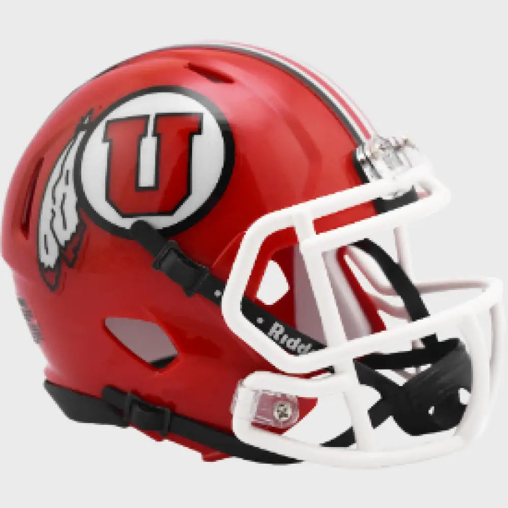Utah Utes NCAA Mini Speed Football Helmet Radiant Red - NCAA Break4Sports & Collectibles, LLC