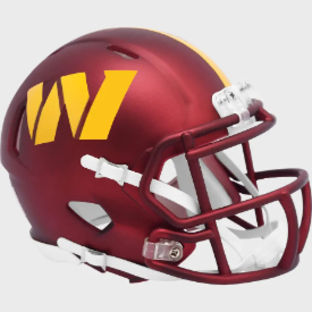 Washington Commanders NFL Mini Speed Football Helmet Anodized Maroon Break4Sports & Collectibles, LLC