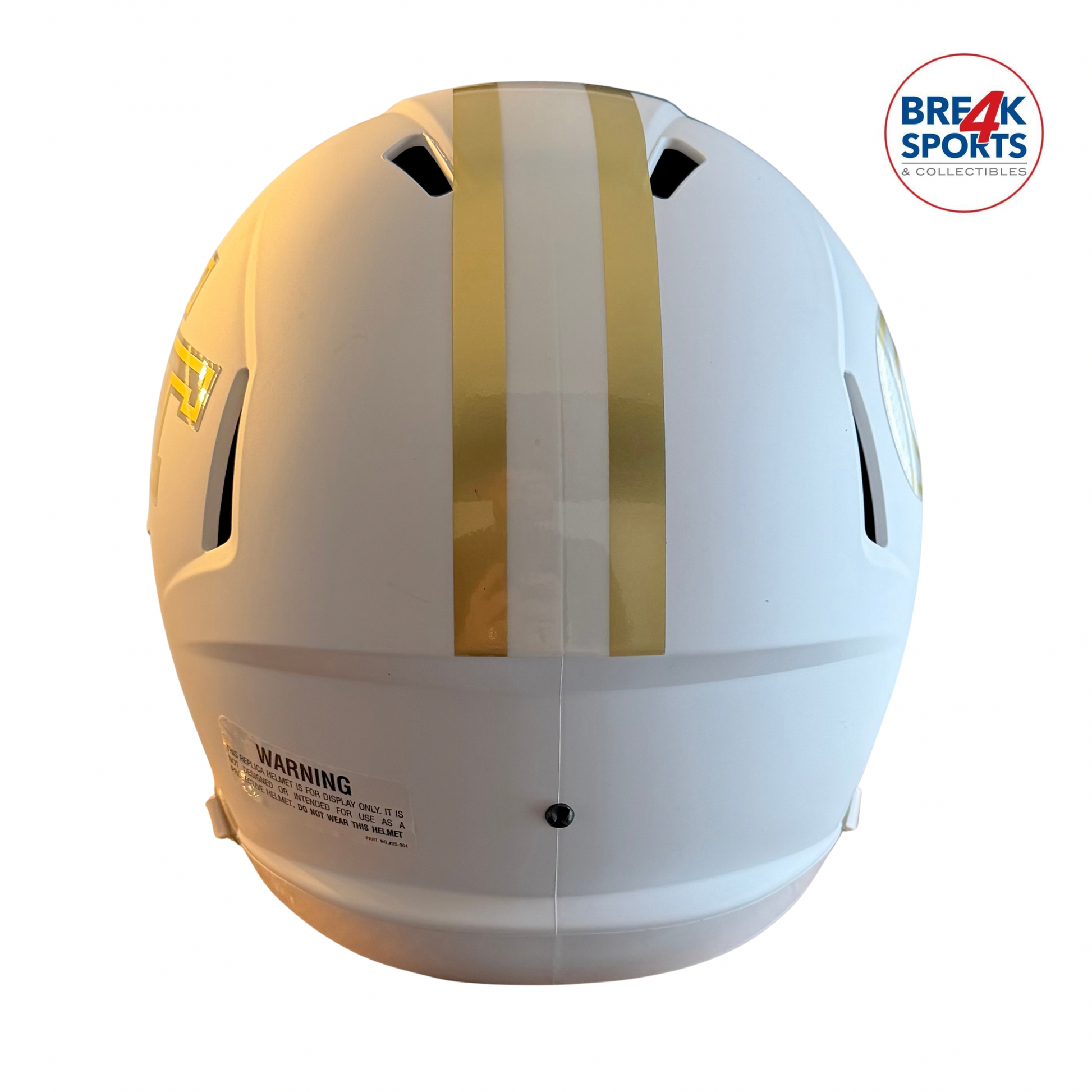 Georgia Tech Yellow Jackets Speed Replica Football Helmet Flat White NCAA Break4Sports & Collectibles, LLC