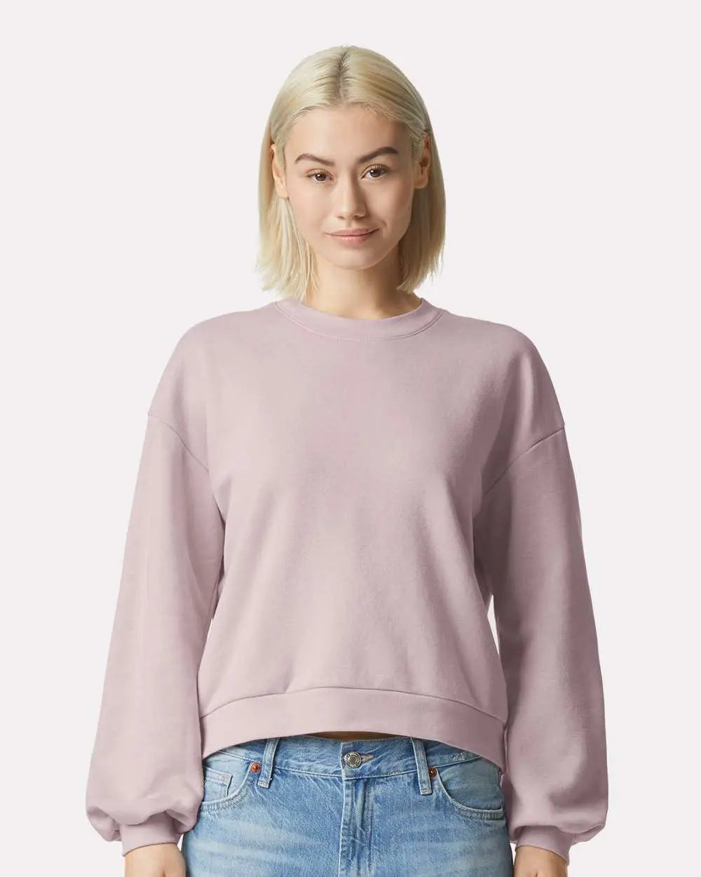 American Apparel Ladies ReFlex Crewneck (Blush Pink) American Apparel