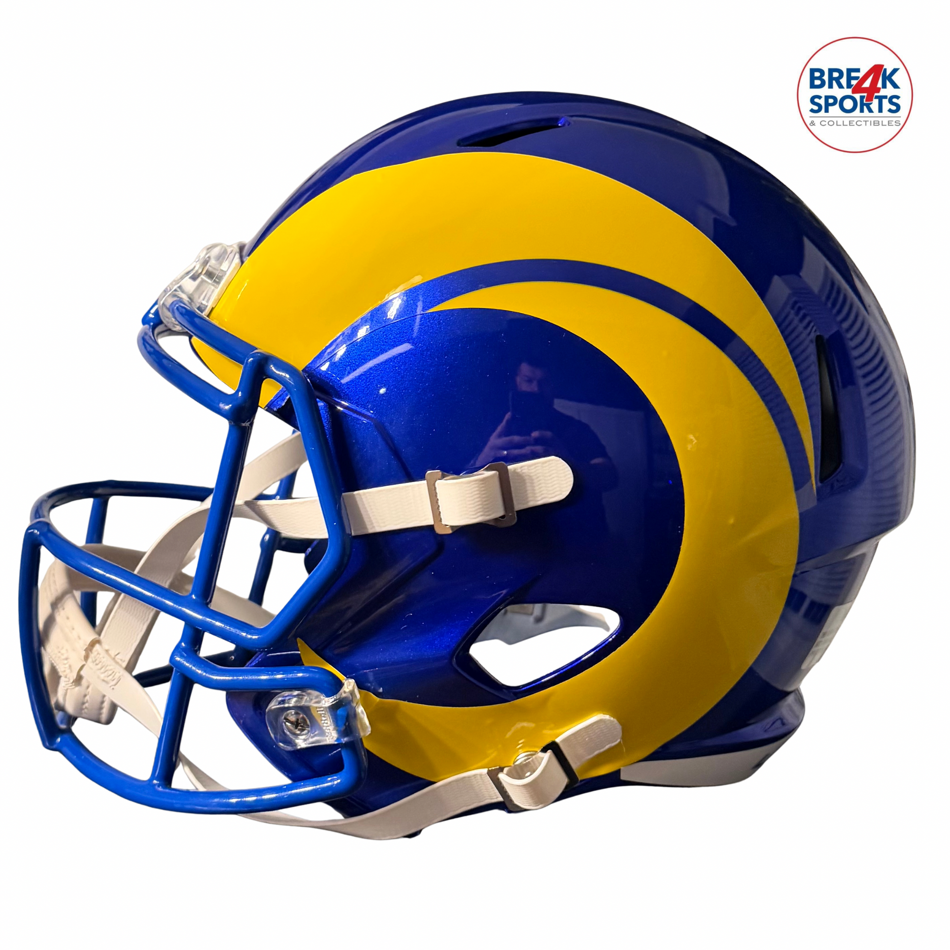 Los Angeles Rams Full Size Speed Replica Football Helmet - NFL Break4Sports & Collectibles, LLC
