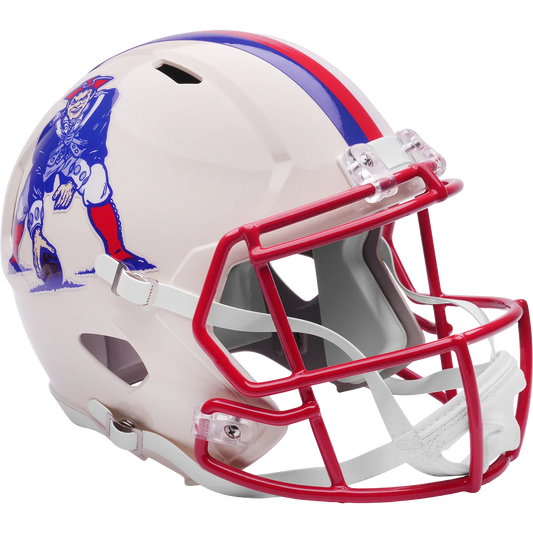 New England Patriots Full Size Speed Replica Football Helmet RETRO - NFL Break4Sports & Collectibles, LLC