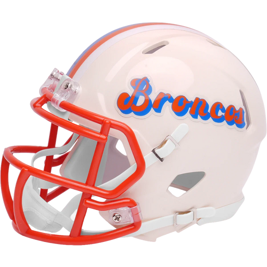 Denver Broncos Speed Mini Football Helmet RETRO - NFL Break4Sports & Collectibles, LLC