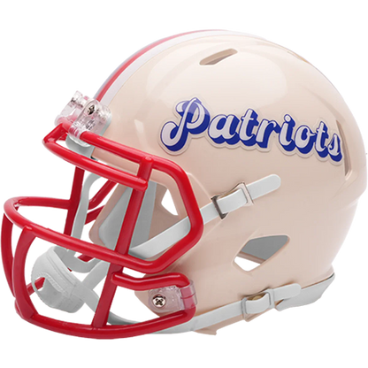 New England Patriots Speed Mini Football Helmet RETRO - NFL Break4Sports & Collectibles, LLC